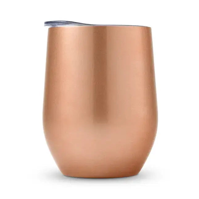 12 oz. Stemless Travel Tumbler - Blank: Rose Gold