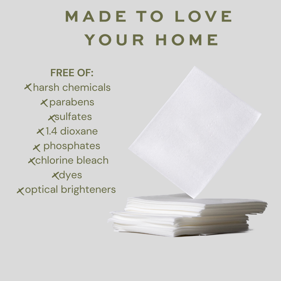 June & Papi Unscented Laundry Detergent Sheets