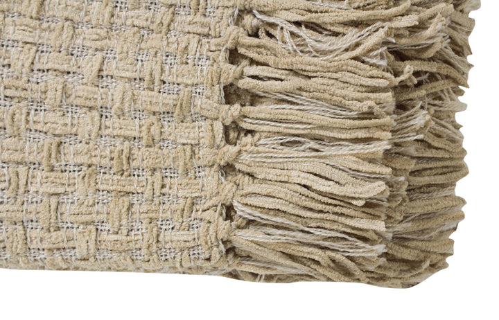 Chenille Basket Weave Throw Blanket