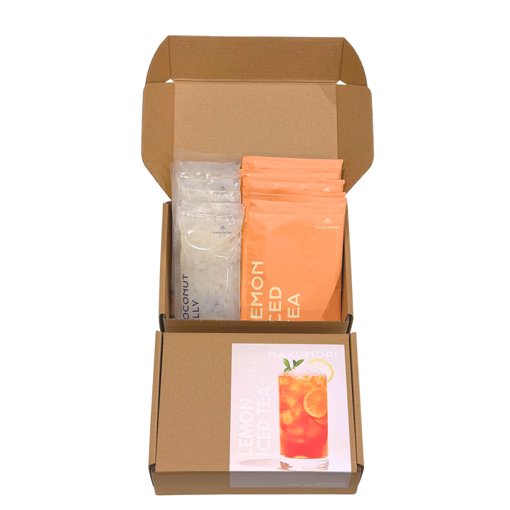 Lemon Iced Tea Instant Boba Kit: Wheat Straws