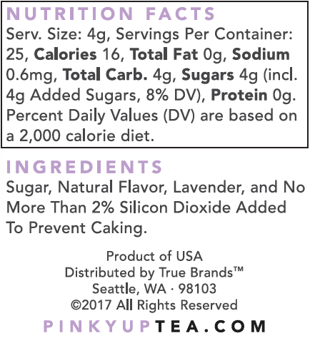 Lavender Sugar - 3.5oz Glass Jar
