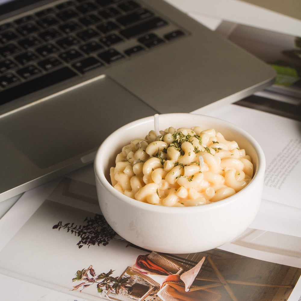 Macaroni and Cheese Candle Bowl - Gift Smack Gift Company