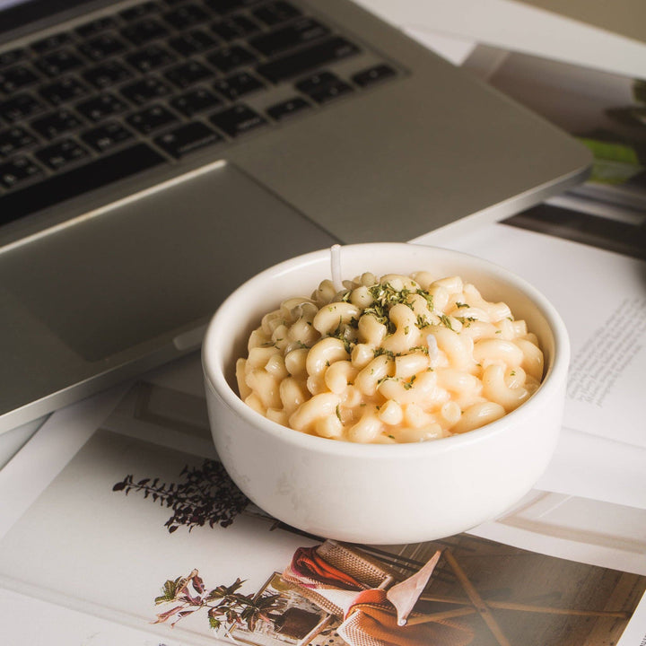 Macaroni and Cheese Candle Bowl - Gift Smack Gift Company