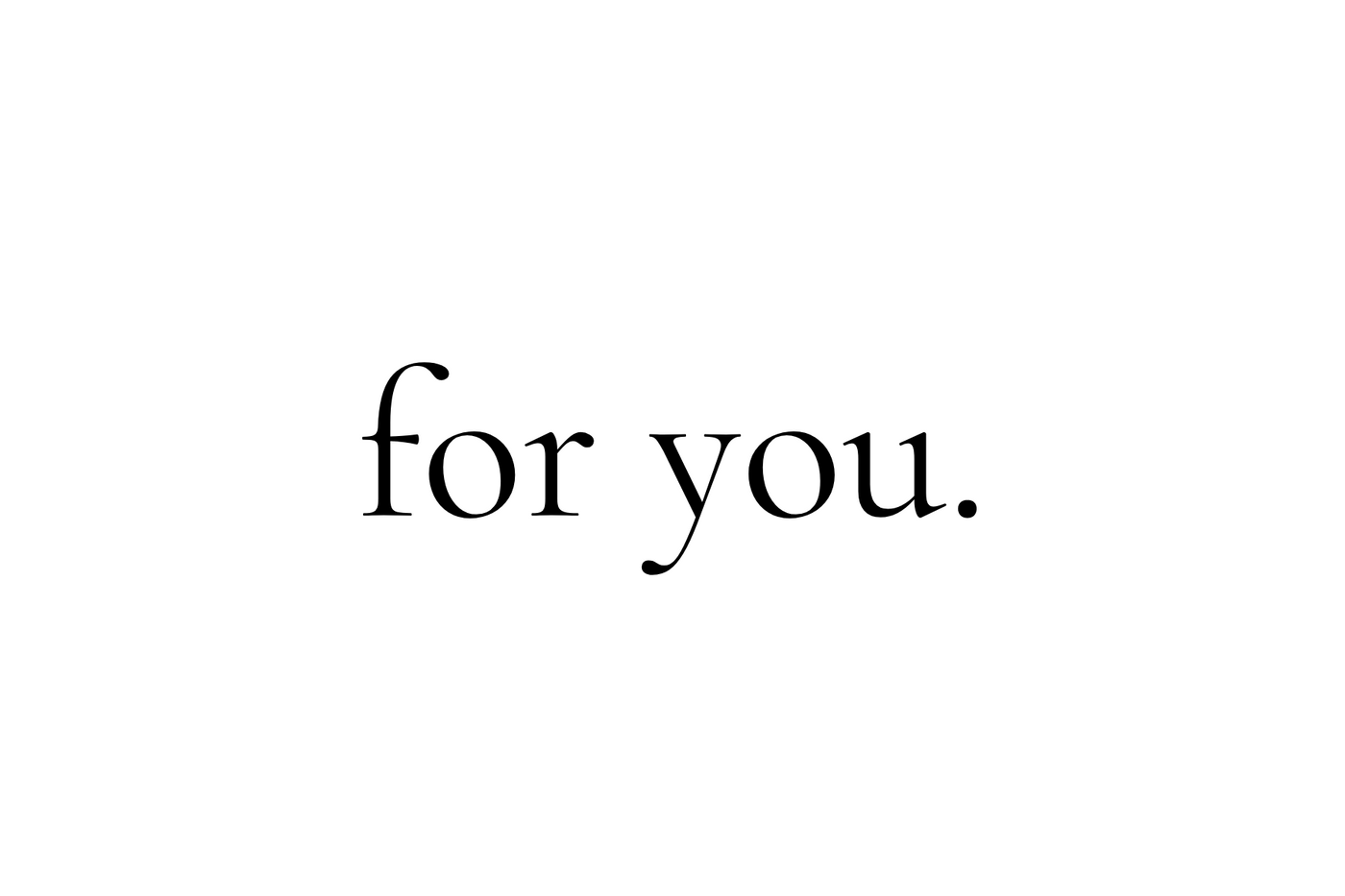 For You Note Card