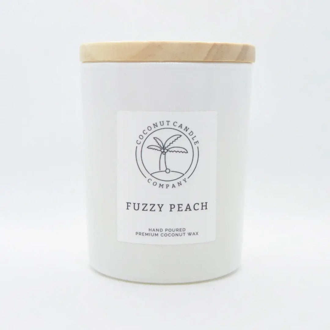 Fuzzy Peach Candle 6oz Glass Jar