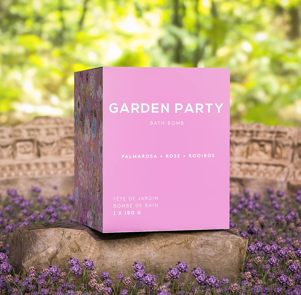 Garden Party Bath Bomb - Palmarosa, Rose and Rooibos Tea