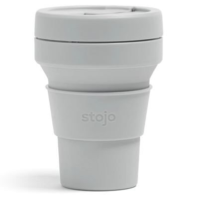 Not too big, not too small, the 12 oz is juuuust right for just about everything. Take it with you everywhere, and you’ll always be ready for a spontaneous cup of coffee.      Stojo cups are designed to fit together like a puzzle, eliminating the need for glues and adhesives. And because safety always comes first, each component is BPA-free, lead-free, and phthalate-free. Dishwasher safe. 