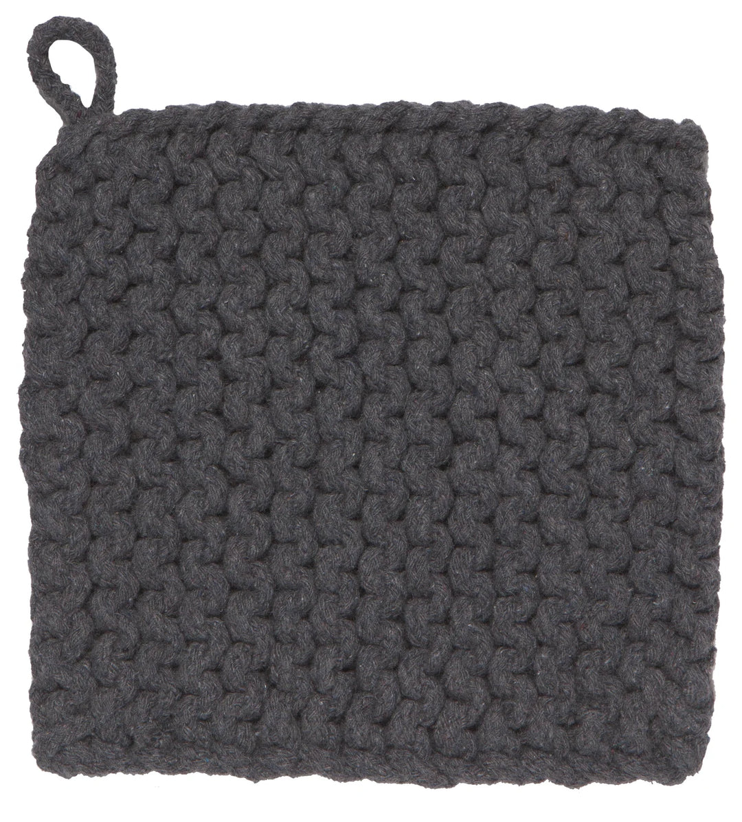 Knit Pot Holder- Shadow Grey