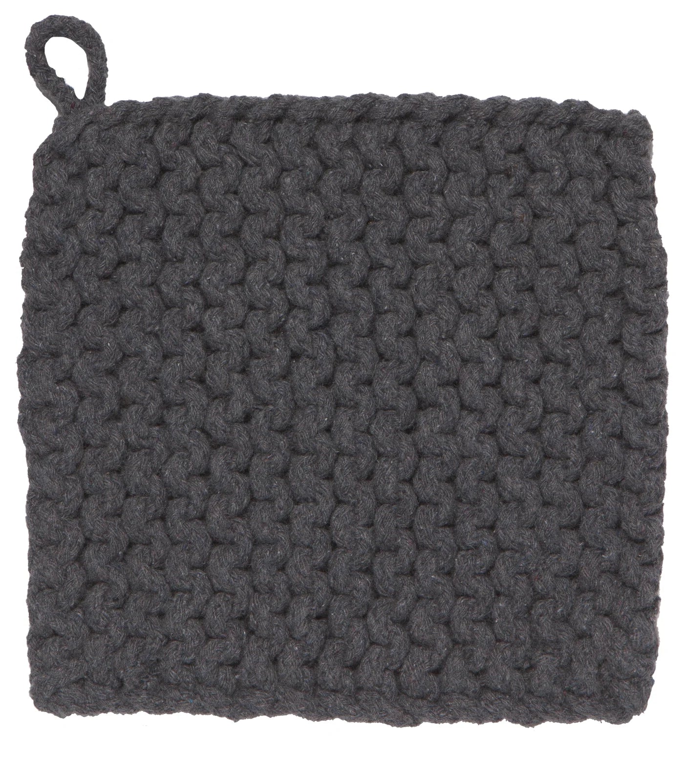 Knit Pot Holder- Shadow Grey