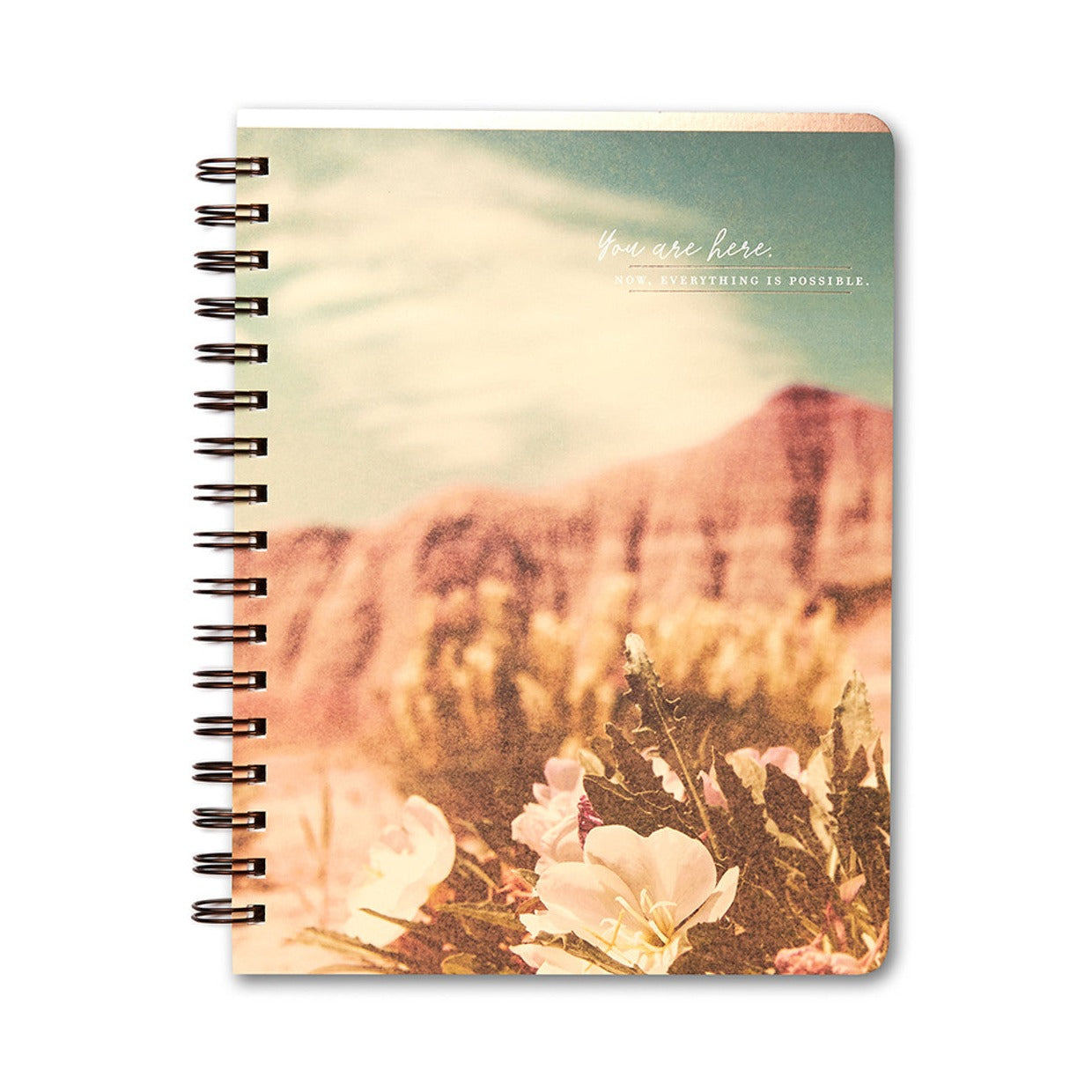 Today is your day—to discover, to believe, to follow your dreams. With thoughtful cover statements and reflections throughout, this spiral notebook is your space to record what matters most.   Includes three designed spreads that create four divided sections Features foil stamping on the cover
