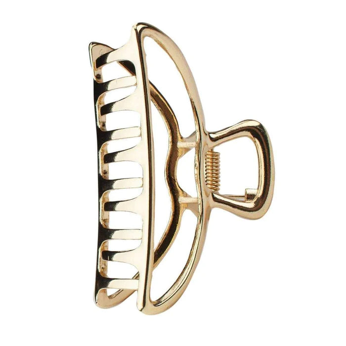 This Open Shape claw clip is perfect for pinning up thick hair and adding some shine to your hairstyle!