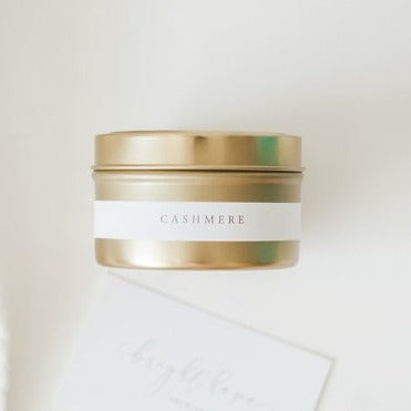 Cashmere Gold tin candle 4oz