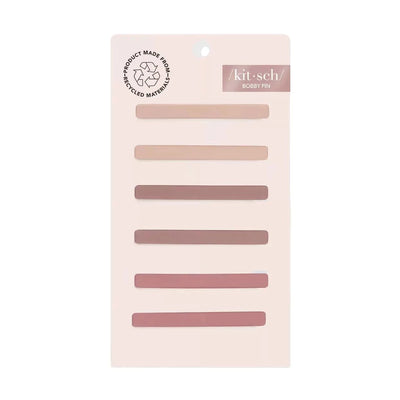 Who says bobby pins have to be a no-show? Your most practical and essential hair accessory just got a stylish upgrade! Our enamel matte bobby pins allow you to create an array of fun-meets-sophisticated looks. Pull back your bangs or loose layers with stylish ease, pin up a playful updo, or get creative with “bobby pin art” and stack them for a stunning finishing touch. Mix and match with this range of playful neutrals to coordinate with any outfit.
