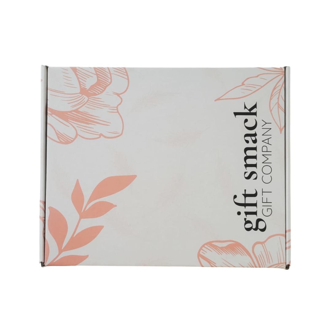 Pink & White Mod Box – Care Package Mailer & Handwritten Note Card, No External Shipping Box