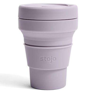 Not too big, not too small, the 12 oz is juuuust right for just about everything. Take it with you everywhere, and you’ll always be ready for a spontaneous cup of coffee.      Stojo cups are designed to fit together like a puzzle, eliminating the need for glues and adhesives. And because safety always comes first, each component is BPA-free, lead-free, and phthalate-free. Dishwasher safe. 