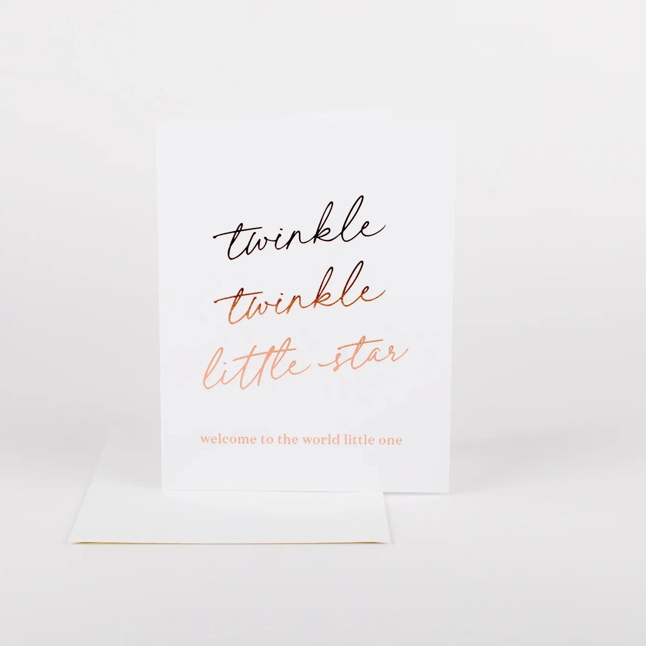 Twinkle Twinkle Little Star welcome little one Greeting Card