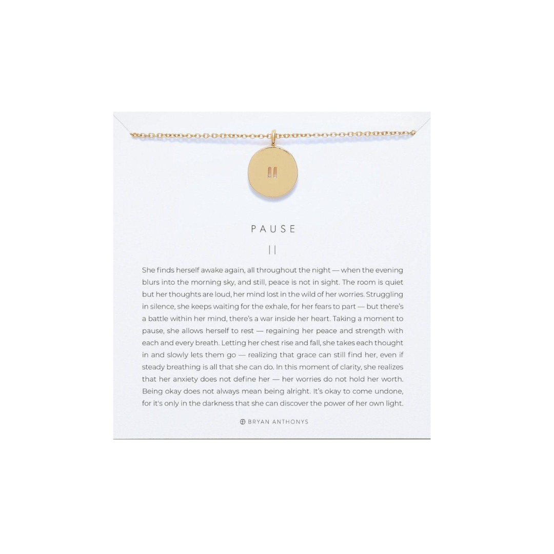 Bryan Anthony's Pause Necklace 14 k Gold
