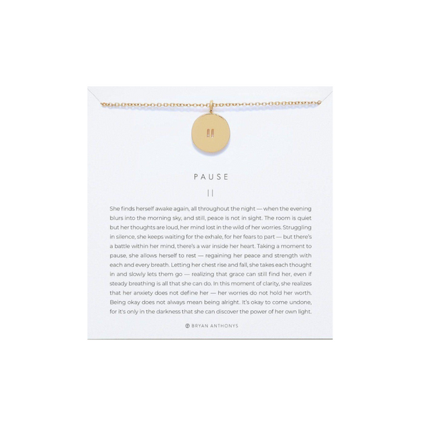 Bryan anthony online pause necklace