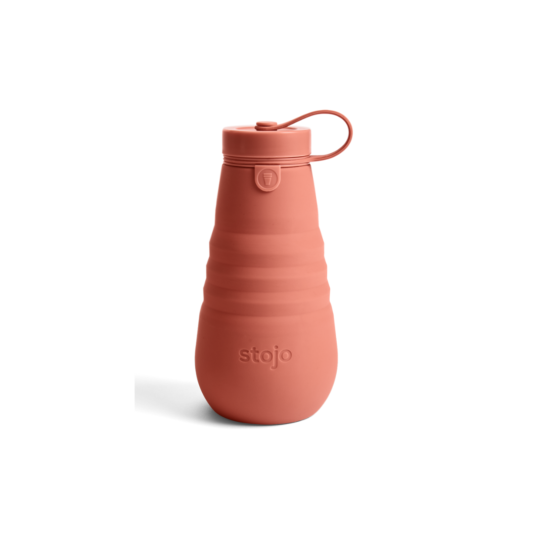20 oz. Collapsible Travel Water Bottle- Nutmeg