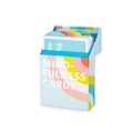 Set of mindfulness and motivational playing cards with inspiring messages, designed for relaxation and personal growth.