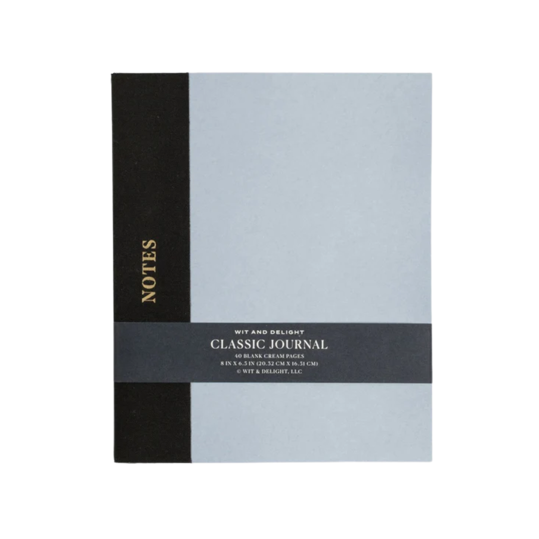 Classic Journal - Light Blue/Black