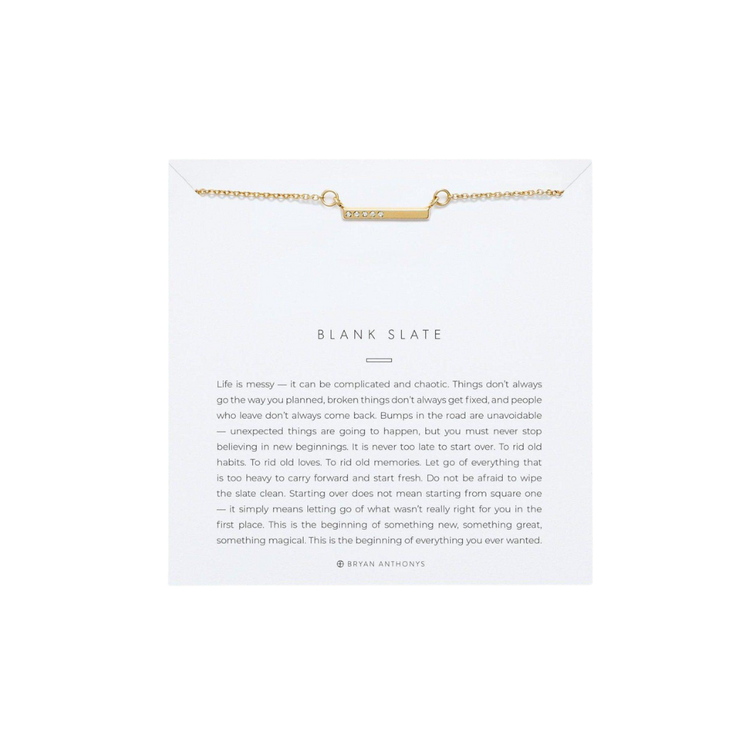 Bryan Anthony's Blank Slate Necklace 14 k Gold