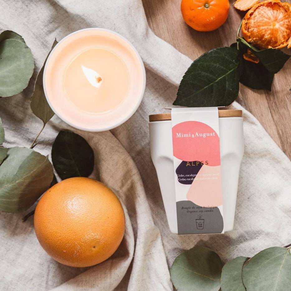 Alpes Organic Soy Reusable Candle Candles Mimi &amp; August 