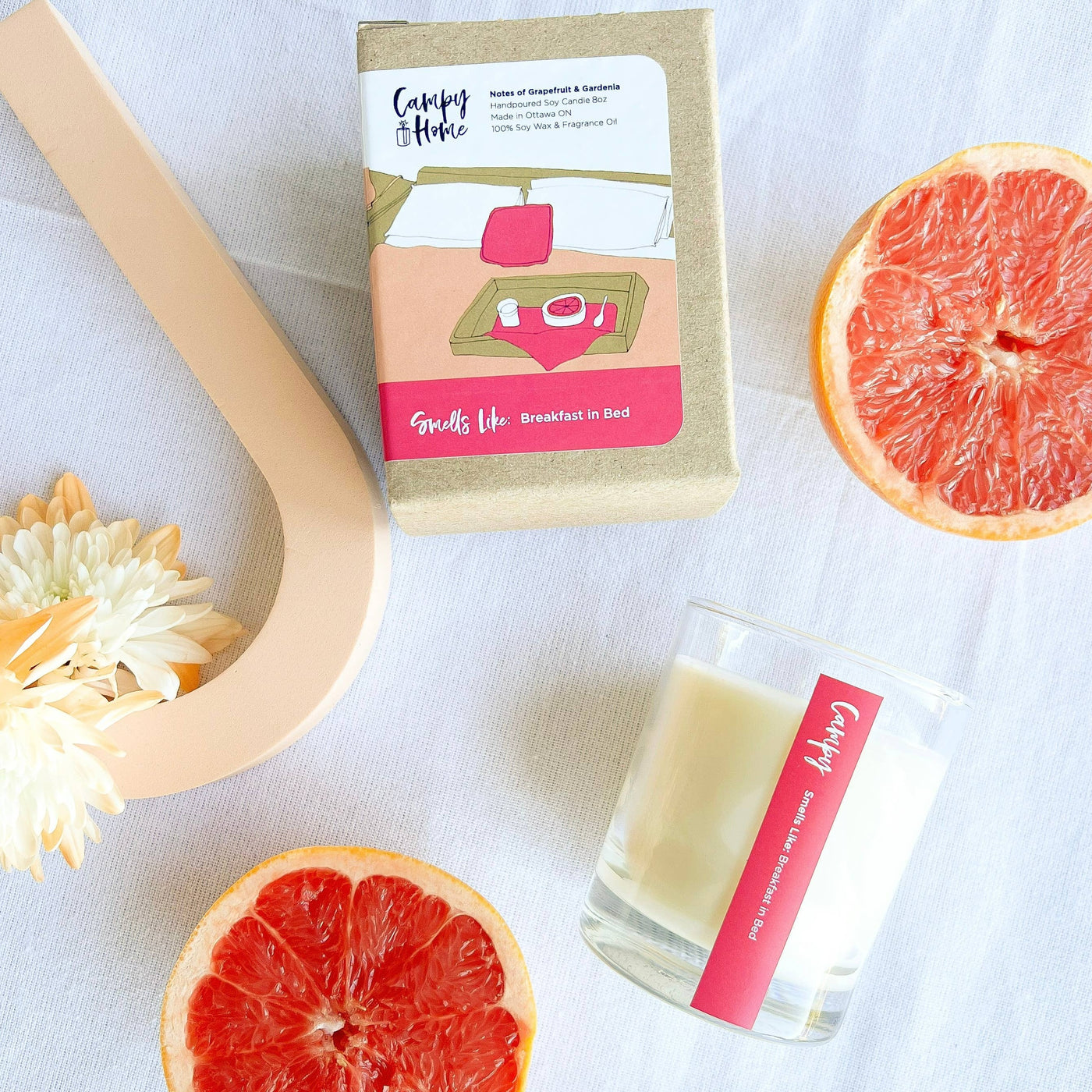 8oz Smells Like: Breakfast in Bed (Grapefruit + Gardenia)