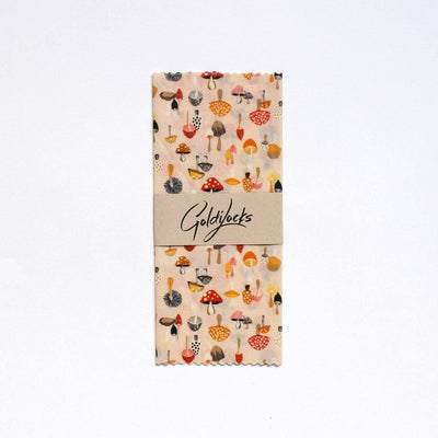 Beeswax Food Wraps: Mushrooms Single Kitchen Items Goldilocks 