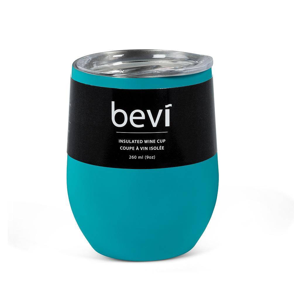 Enjoy your favourite vintage and keep it at the perfect temperature for hours on end with this sleek and stylish Bevi tumbler in turquoise. Made of plastic and high-grade stainless steel, this double-walled and vacuum-sealed, shatterproof tumbler keeps your beverage cold for up to 9 hours, and hot drinks warm for up to 3 hours. 
