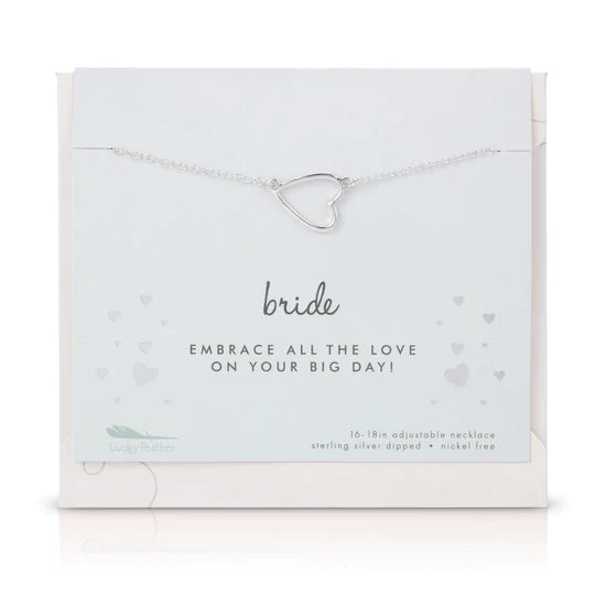 Bride Necklace Jewelry Lucky Feather 