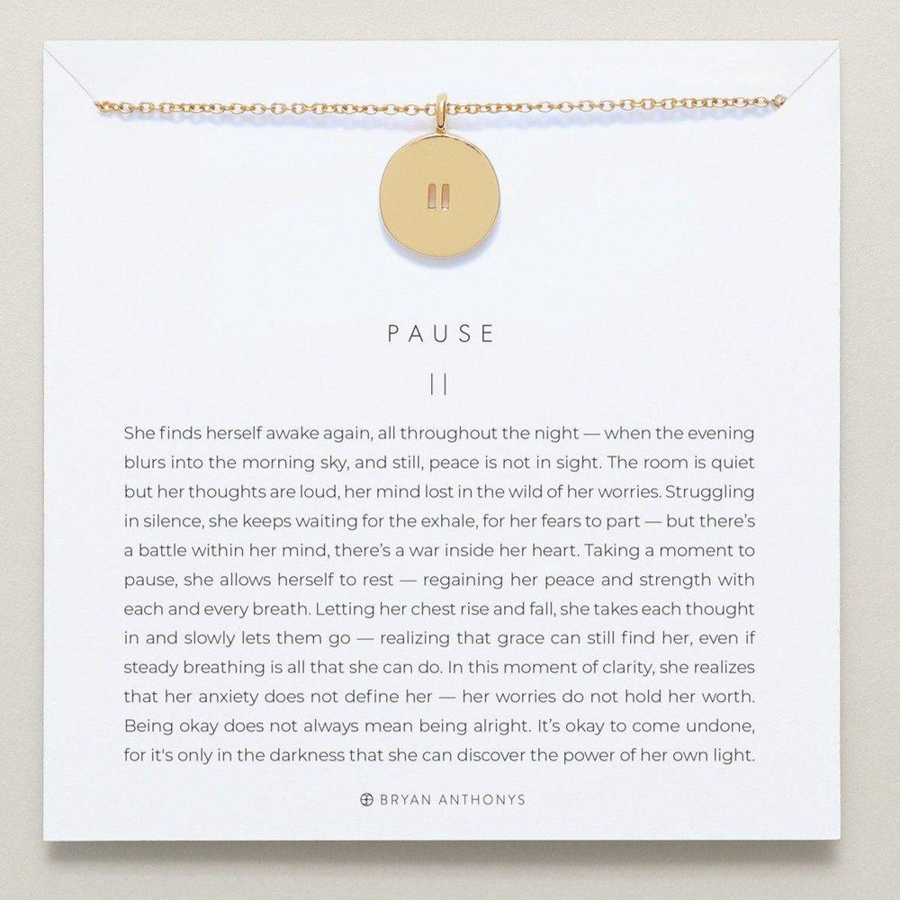 Bryan Anthony's Pause Necklace 14 k Gold Clothing/Accessories Bryan Anthonys 