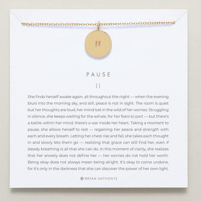 Bryan Anthony's Pause Necklace 14 k Gold Clothing/Accessories Bryan Anthonys 