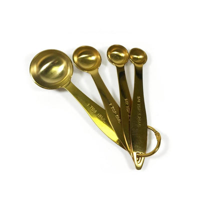 Gold Measuring Spoons Housewares Maison Plus 