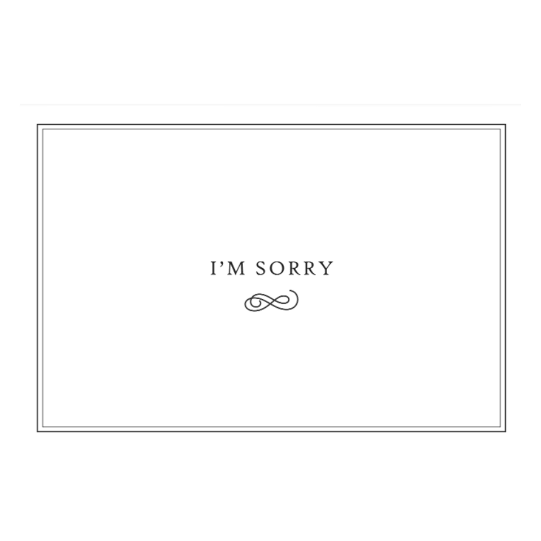 I'm Sorry Note Card Gift Smack Gift Company 