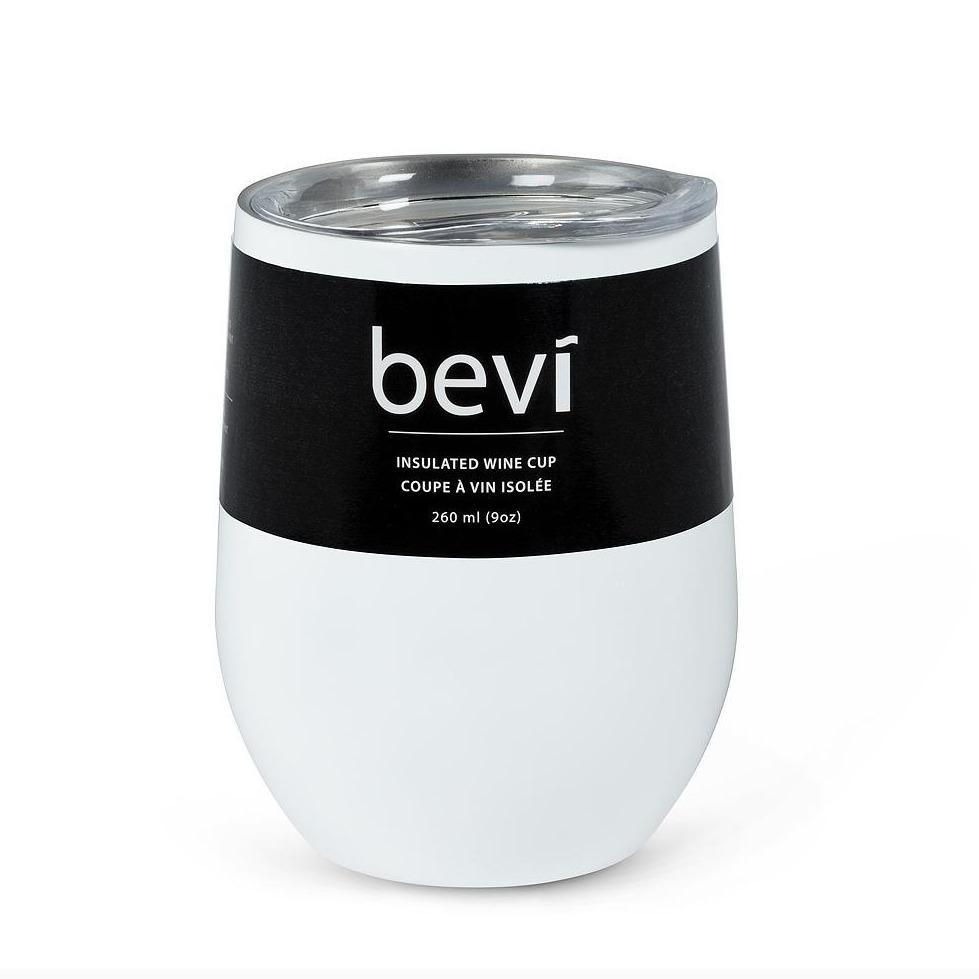 Enjoy your favourite vintage and keep it at the perfect temperature for hours on end with this sleek and stylish Bevi tumbler in white. Made of plastic and high-grade stainless steel, this double-walled and vacuum-sealed, shatterproof tumbler keeps your beverage cold for up to 9 hours, and hot drinks warm for up to 3 hours. This wine tumbler is the perfect addition to our gift boxes.