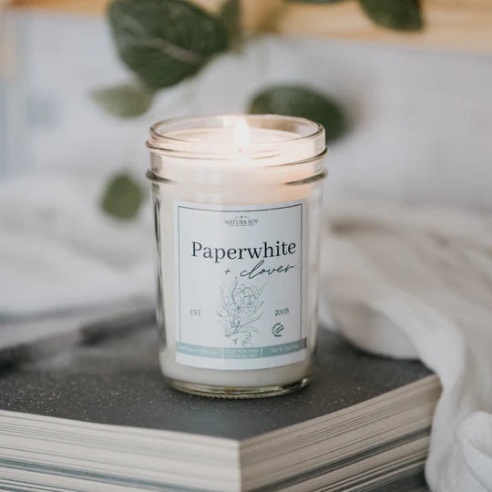 Paperwhite + Clover Jar Candle