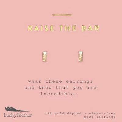Raise The Bar Earrings Jewelry Lucky Feather 