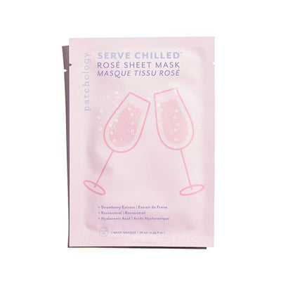 Serve Chilled Rosé Sheet Mask Bath & Body Patchology 