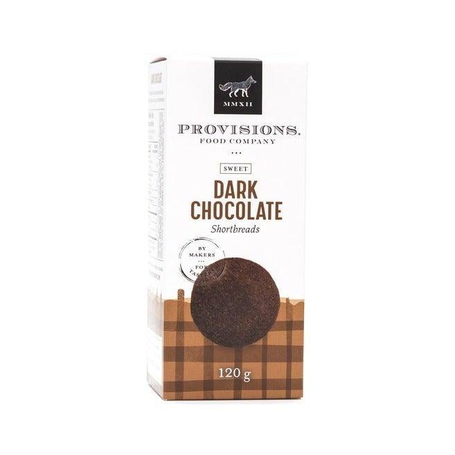 Dark chocolate makes this shortbread a wonderfully sophisticated indulgence. An ideal snack or dessert.  INGREDIENTS | flour, butter, sugar, cocoa powder, dark chocolate, vanilla, sea salt.  All Natural and Preservative-Free.  10 pieces / 120 g recyclable box. 8 month shelf life. Store in a cool, dry place.  Shortbread is a favourite is custom curated gift boxes!