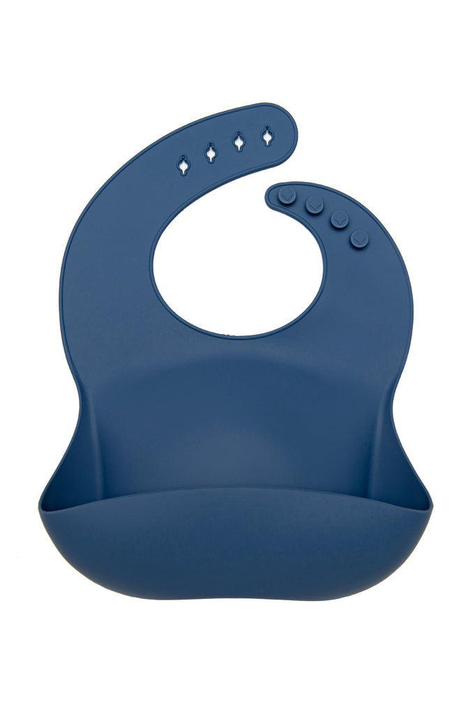 Silicone Bib - Vintage Indigo Baby & Toddler Loulou Lollipop 