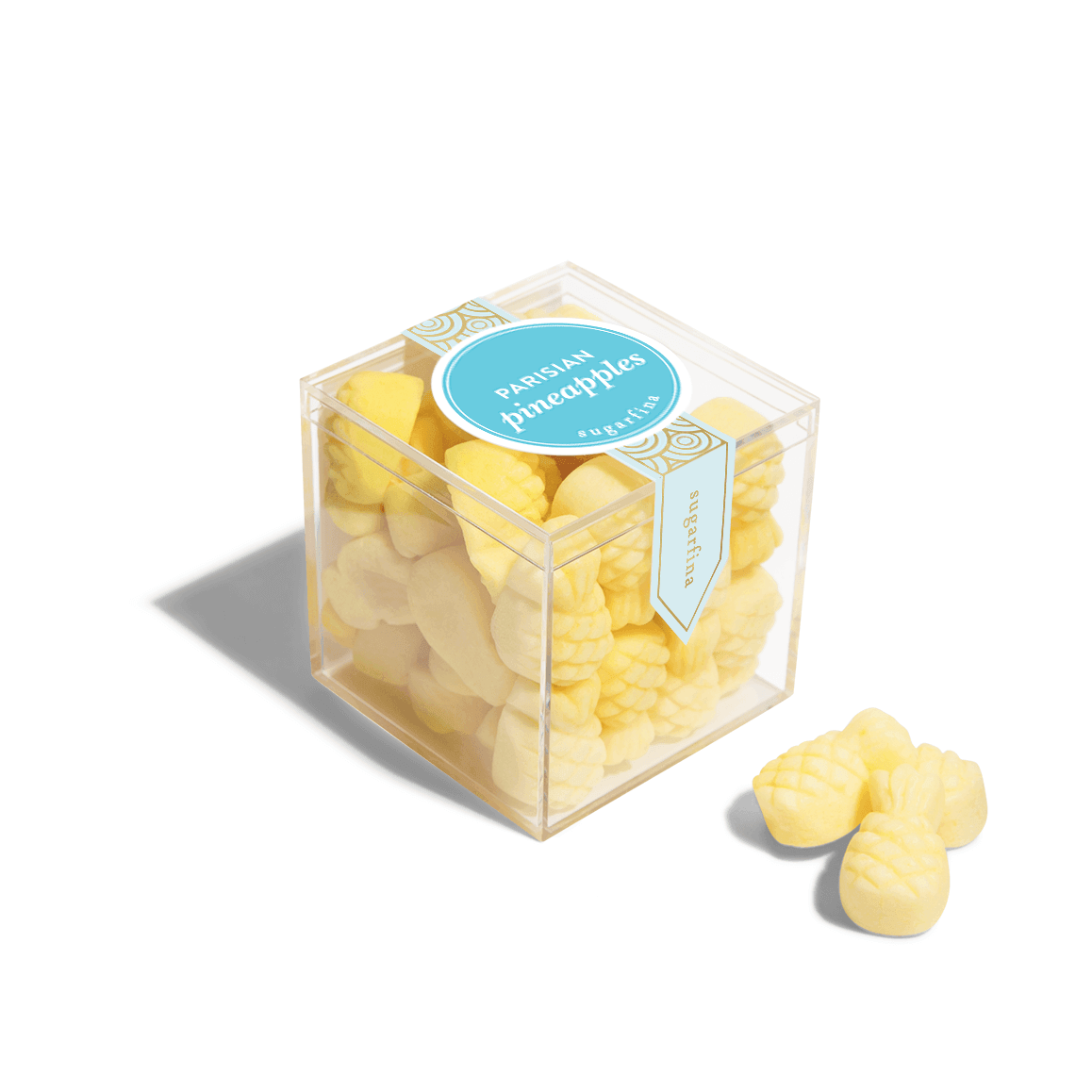 Send your gift box recipient on a tropical staycation with these gummy Pineapple Candies from Sugarfina. From Paris with love, these darling baby pineapples are made with fresh fruit for an all-natural tropical treat. Gift box. Gift Delivery Red Deer.